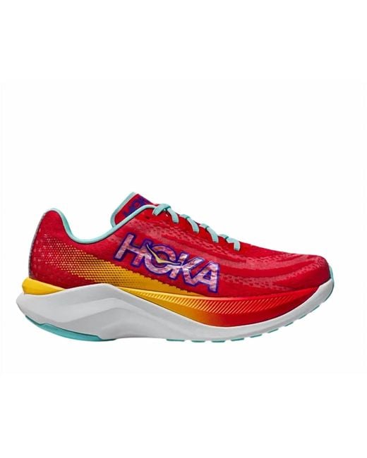 Hoka One One Red Mach X Shoes