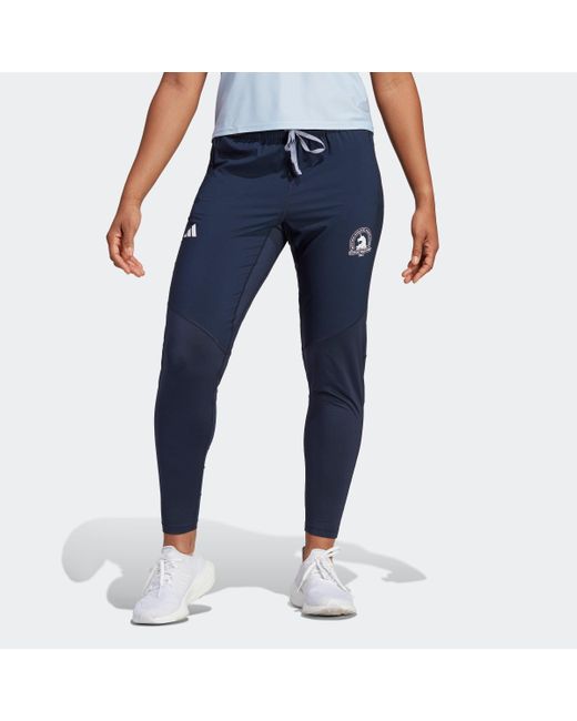 adidas Boston Marathon 2023 Running Pants in Blue Lyst