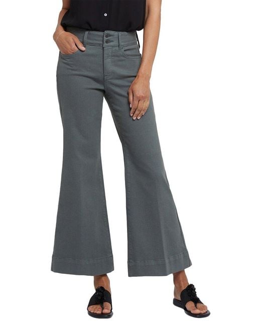 NYDJ Blue Mia Sage Leaf Palazzo Jean