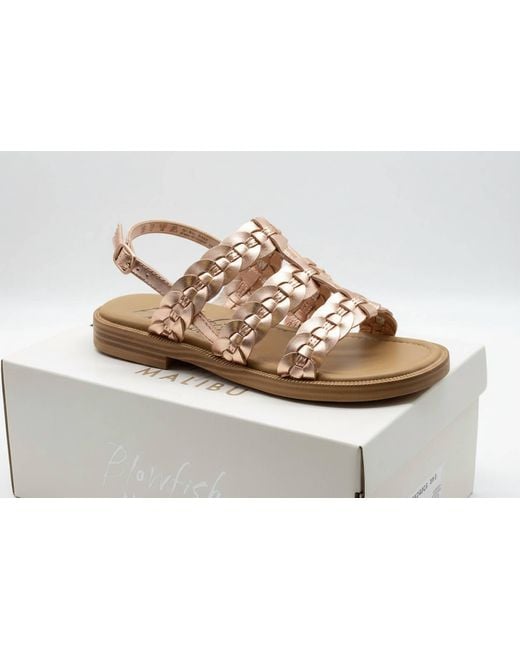 Blowfish Black Awluv Flat Sandals