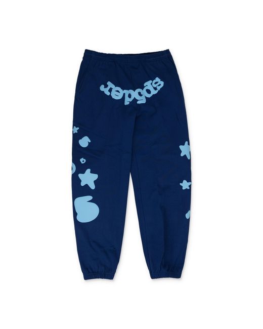 Sp5der Blue Beluga V2 Sweatpants for men