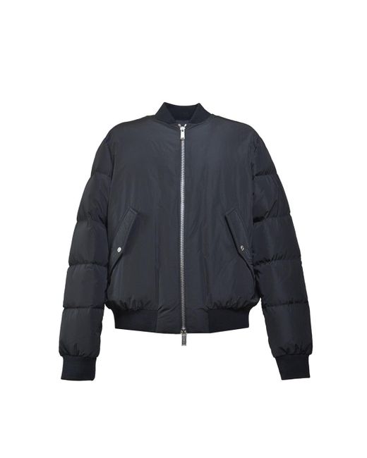 DSquared² Blue Short Puff Bomber Jacket for men