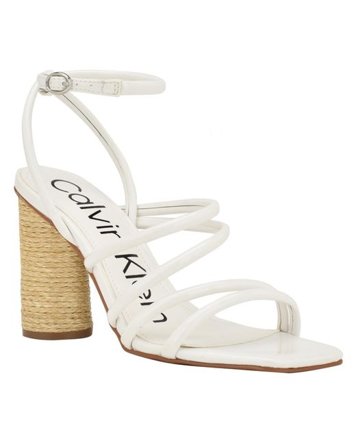 Calvin klein ankle strap heels hot sale