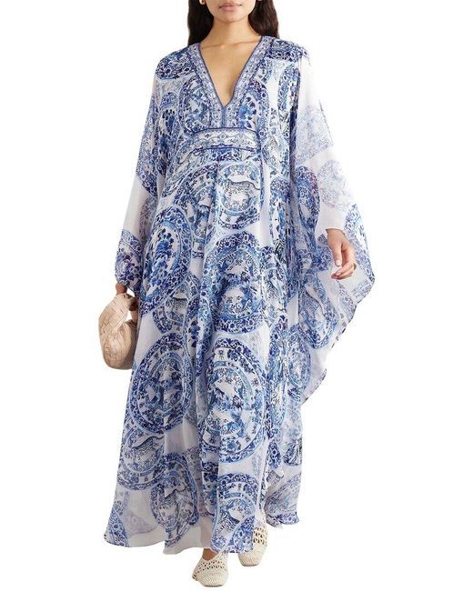 CHARLOTTE GREEN Blue Maxi Dress
