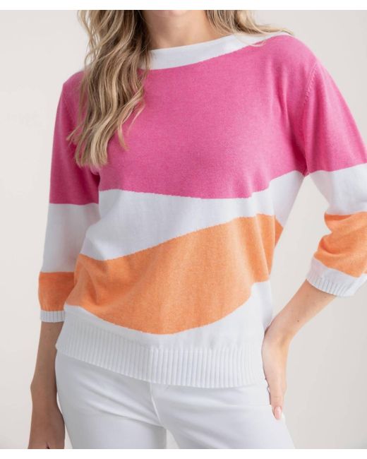Marble Pink Spring Sweater