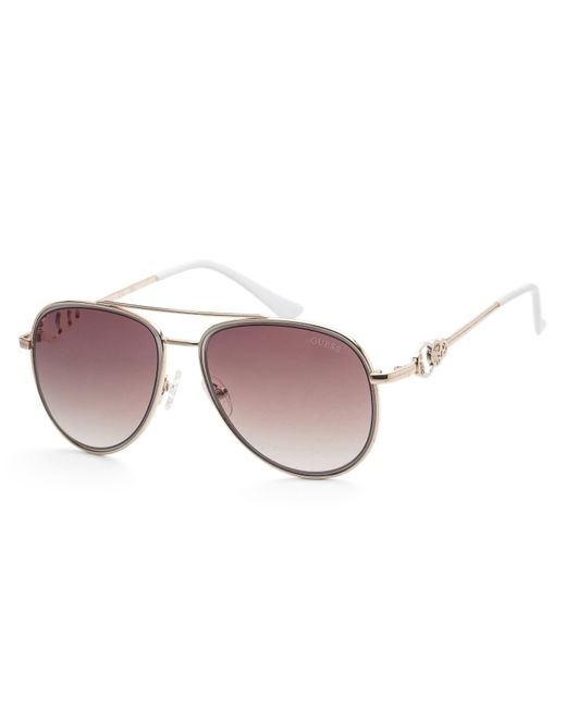 Guess Pink 56mm Sunglasses Gf0344-32f