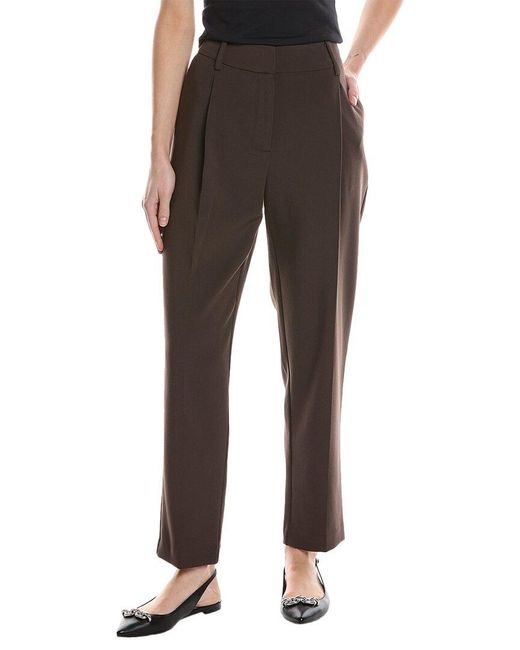 Vince Camuto Brown Wide Straight Leg Pant