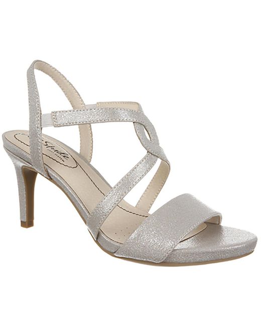 LifeStride Metallic Mingle Open Toe Ankle Strap Pumps