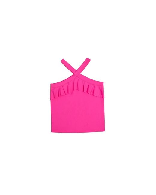 MIA Pink Flutter Crossover Top
