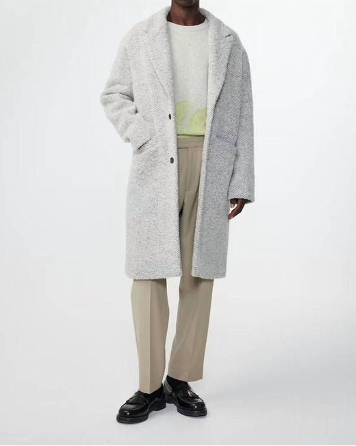 NN07 Gray Fulvio Coat for men