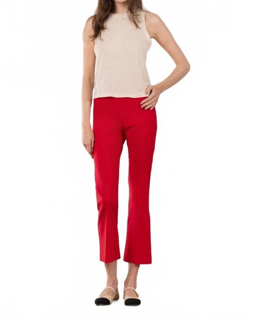 Avenue Montaigne Red Leo Signature Pant