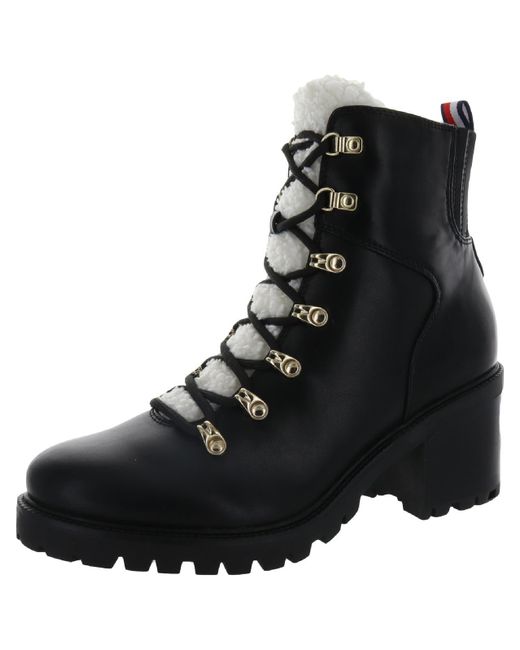 combat boots tommy hilfiger