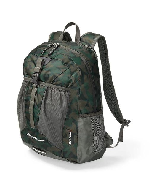 Eddie Bauer Green Stowaway Packable 30l Backpack