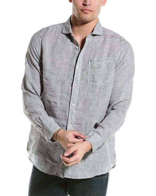 HIHO Gray Linen Shirt for men