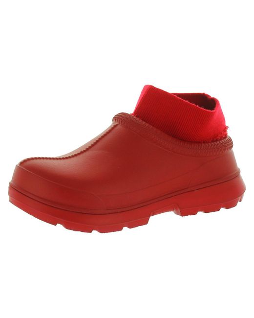 Ugg Red Tasman X Rubber Solid Rain Boots
