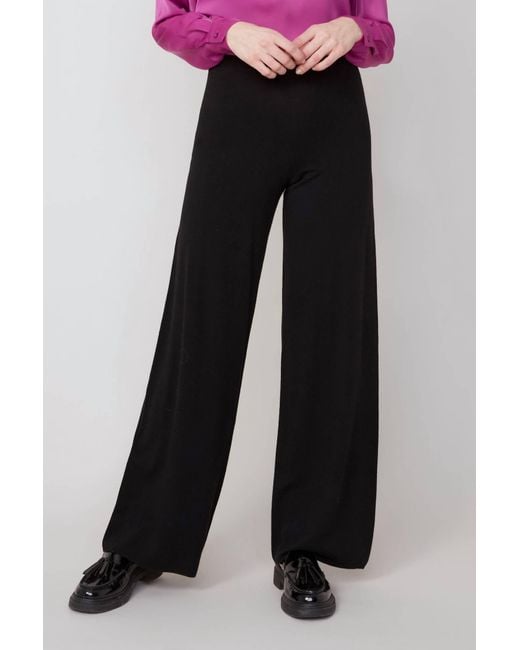 Renuar Black Pull-On Knit Bootcut Pant
