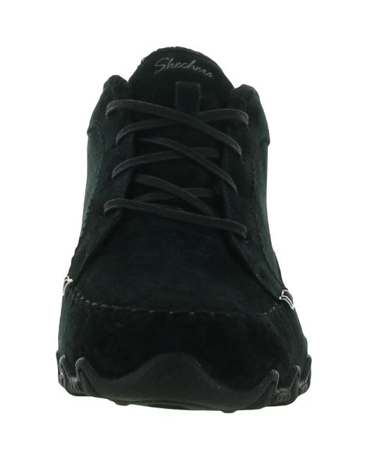 Skechers Bikers- Lineage Suede Lifestyle Chukka Boots in Black | Lyst