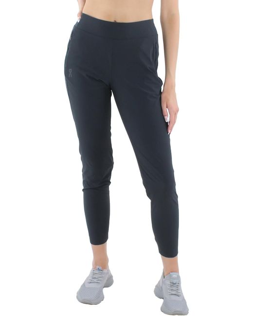 On Shoes Blue Run Clouds Lightweight Stretch Athletic leggings