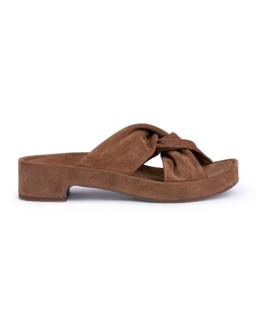 Pedro Garcia Brown Livana Twist Clog
