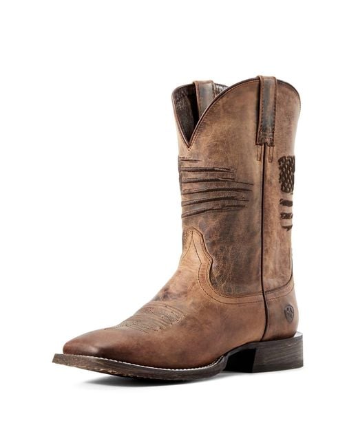 Ariat Brown Circuit Patriot Western Boot for men