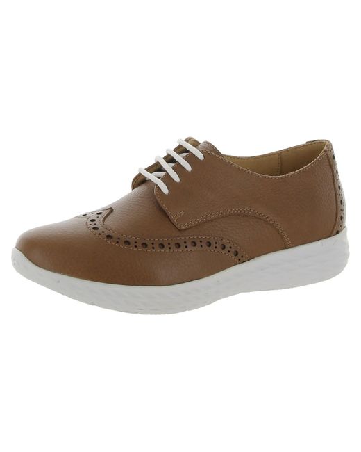 Driver Club USA Brown Raleigh Leather Lace-up Oxfords