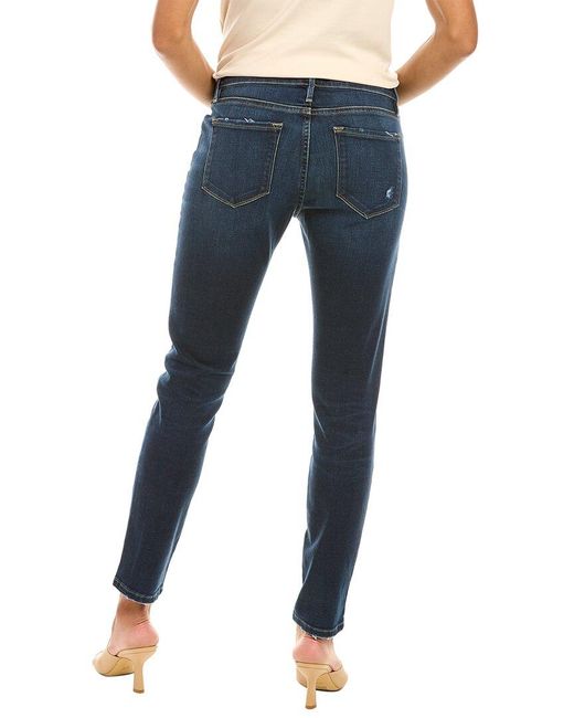 FRAME Le Garcon Azure Straight Jean in 