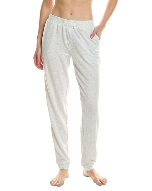 Hue White Heather Basic Lounge Pant