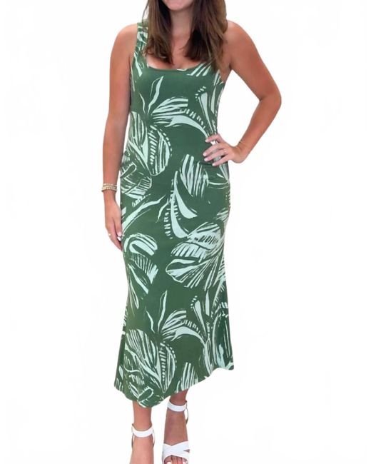 Sadie & Sage Green Prosper Knit Midi Dress
