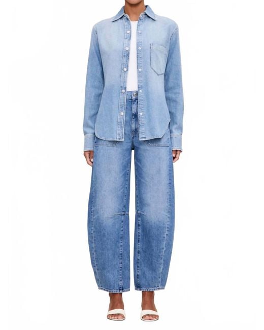 DL1961 Blue Ines Denim Shirt