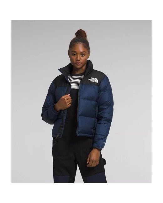 The North Face Women's Blue 1996 Retro Nuptse Puffer Jacket Full