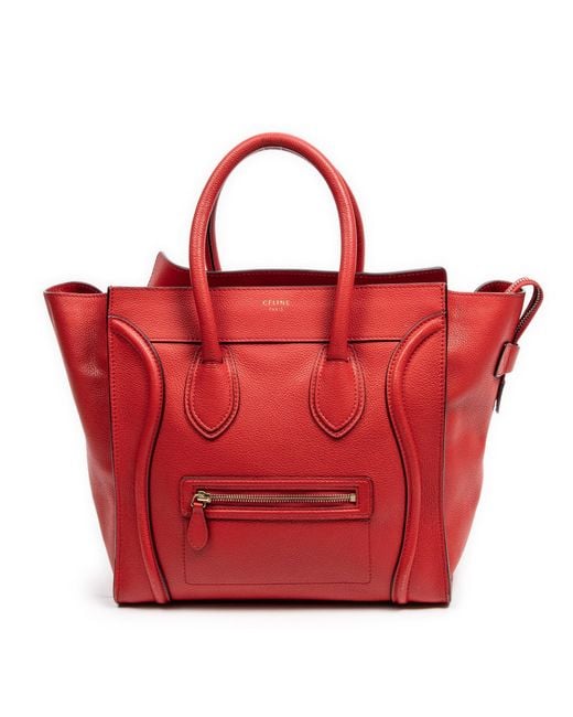 Céline Red Mini Luggage