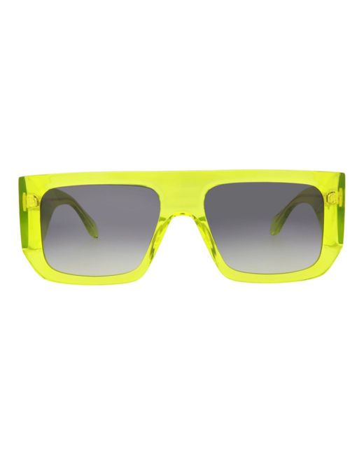 Just Cavalli Yellow Navigator-frame Acetate Sunglasses