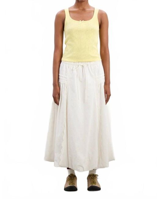 Damson Madder Women's Natural Agatha Midi Skirt