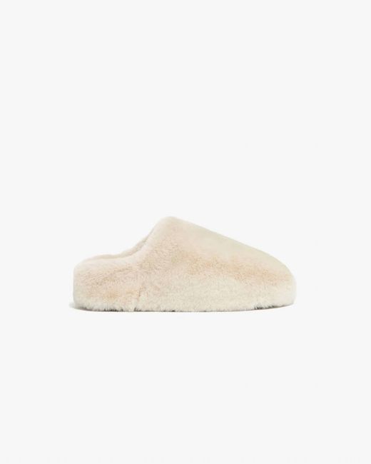 Apparis White Misha Slipper