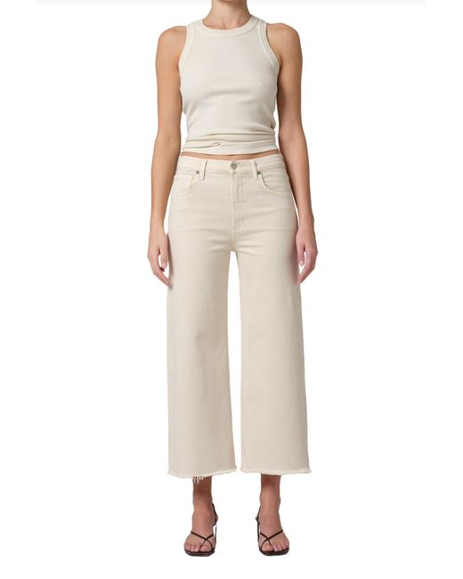 Citizens of Humanity Natural Lyra Crop Wide Leg Jeans