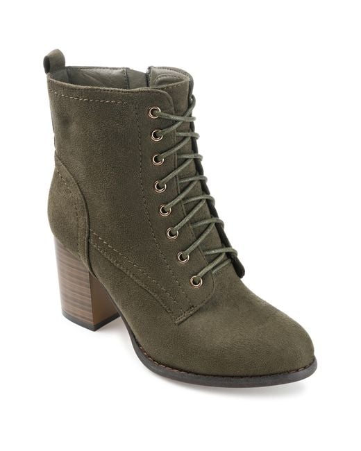 Journee Collection Green Baylor Bootie