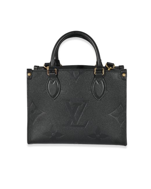 Louis Vuitton Black Monogram Empreinte Onthego Pm