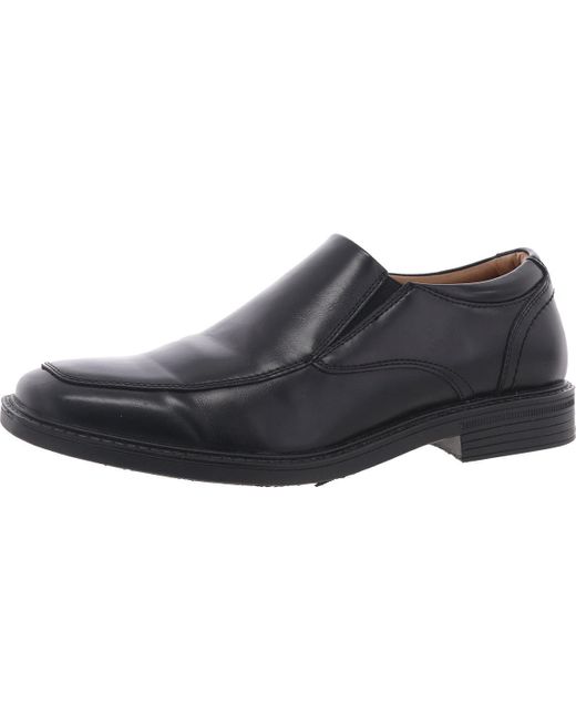 Dockers Black Stafford Solid Faux Leather Loafers for men