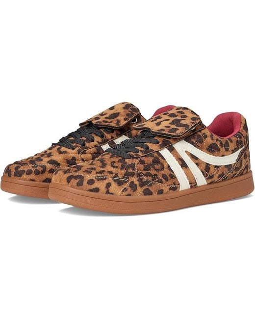 Steve Madden Brown Madrid Sneakers Leopard Casual Shoes Zogg206