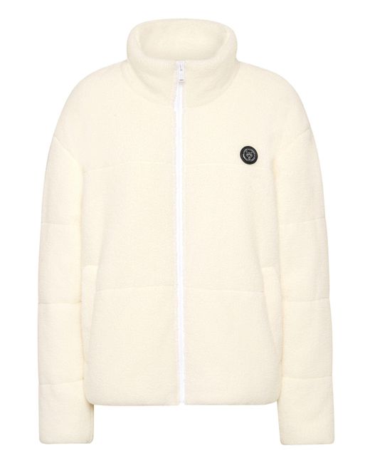 Philipp Plein Natural Sherpa Puffered Jacket