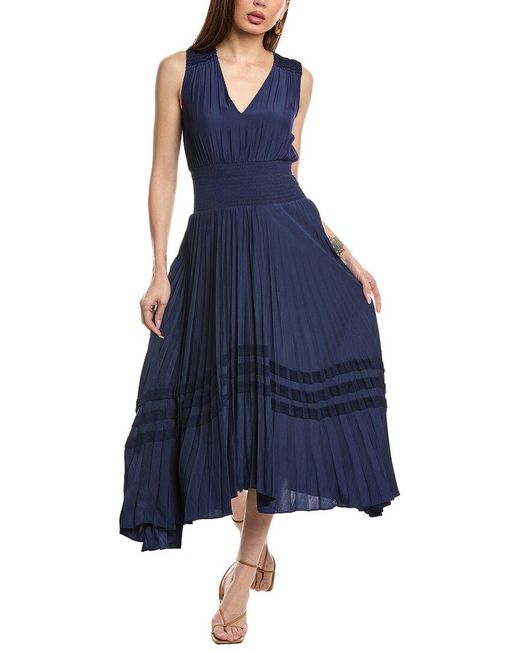 Ramy Brook Blue Livia Maxi Dress