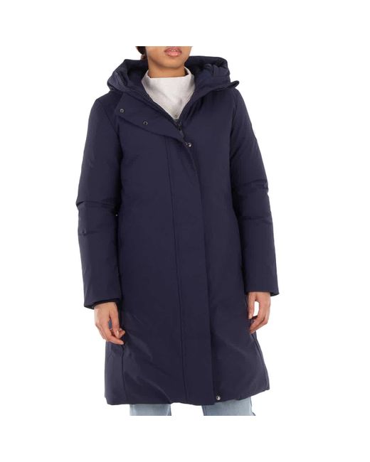 Save The Duck Blue Drawstring Hood Long Sleeve Jacket