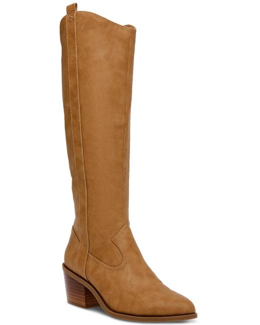 DV by Dolce Vita Brown Ozzy Faux Leather Tall Knee-high Boots