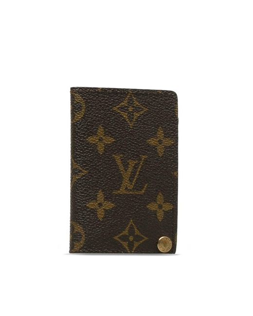 Louis Vuitton Green Porte Carte De Visite Canvas Wallet (pre-owned)