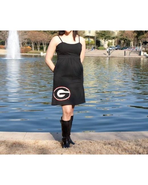Glitter Gear Women's Blue College Of Georgia Logo Swarovski Crystal Dress -  armafbd.com