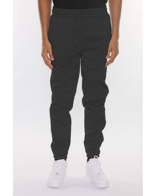 TRUEDAMES Black Solid Sweat Pant Joggers for men
