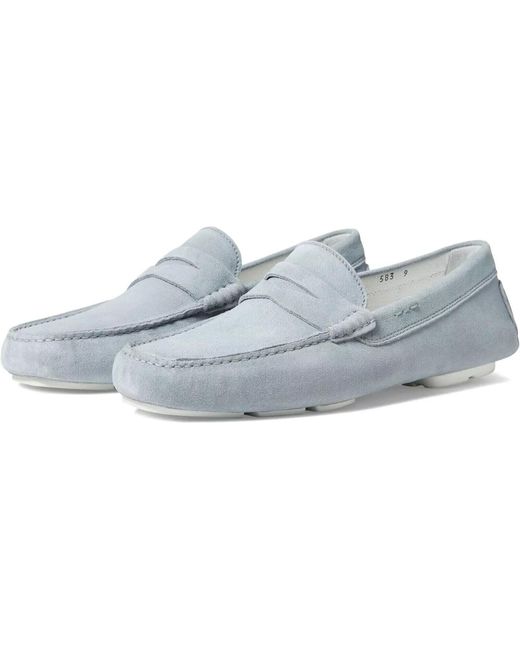 To Boot New York Blue Idris Loafers Light Suede Casual Shoes Khd831 for men