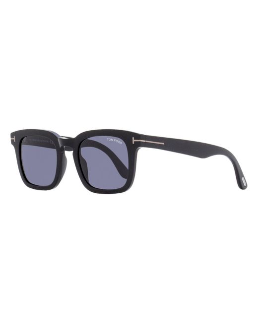 Tom Ford Blue Square Sunglasses Tf751n Dax Black 50mm for men