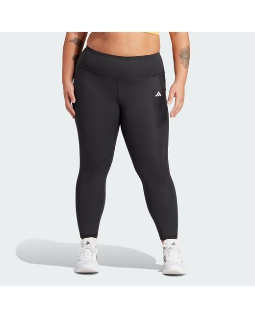 Adidas Black Optimé Full-Length Leggings (Plus Size)