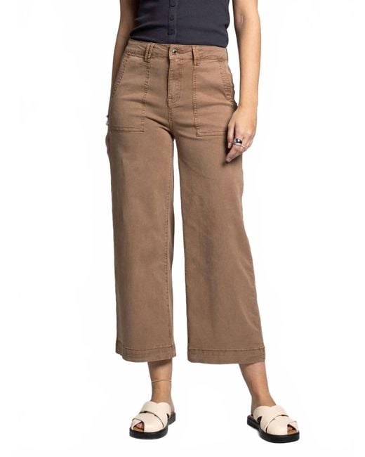 Thread & Supply Natural Loretta Cropped Utility Pant